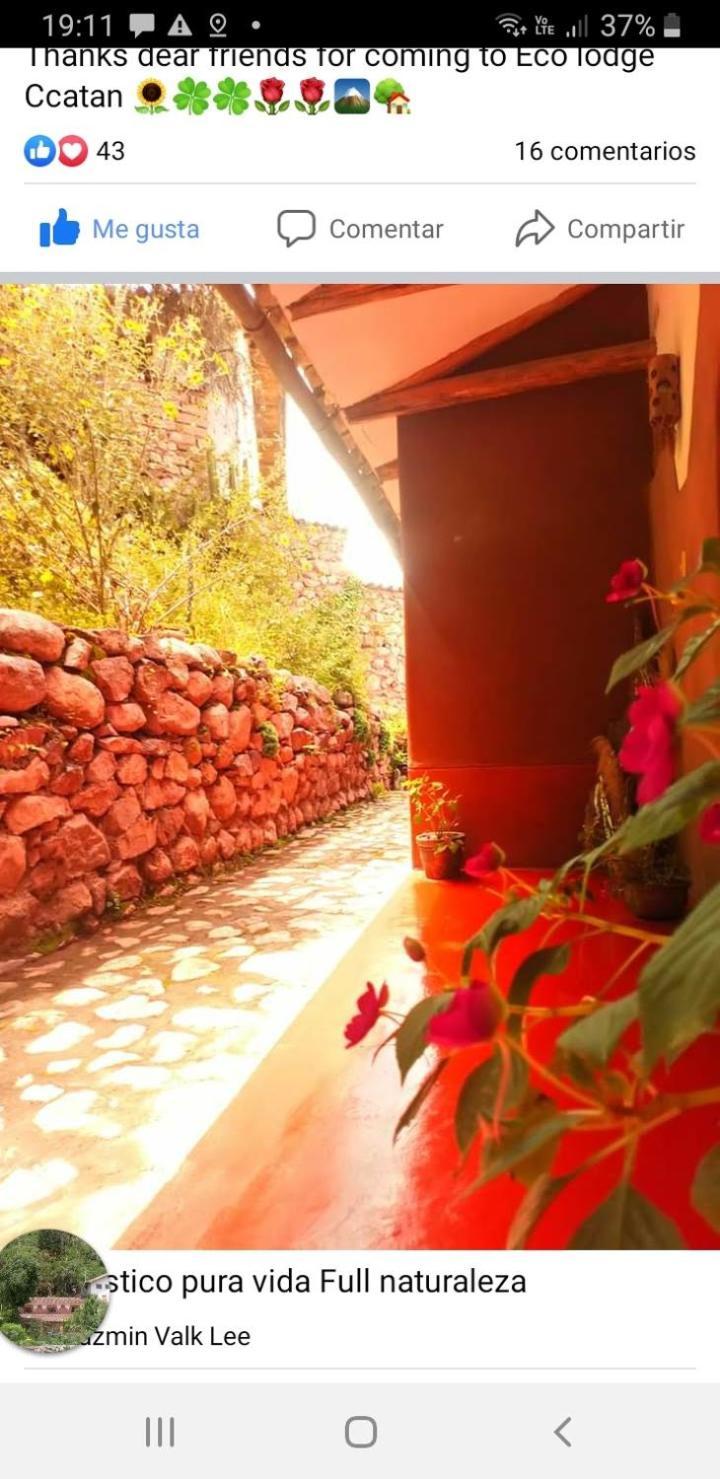Ecolodge Ccatan Урубамба Екстер'єр фото